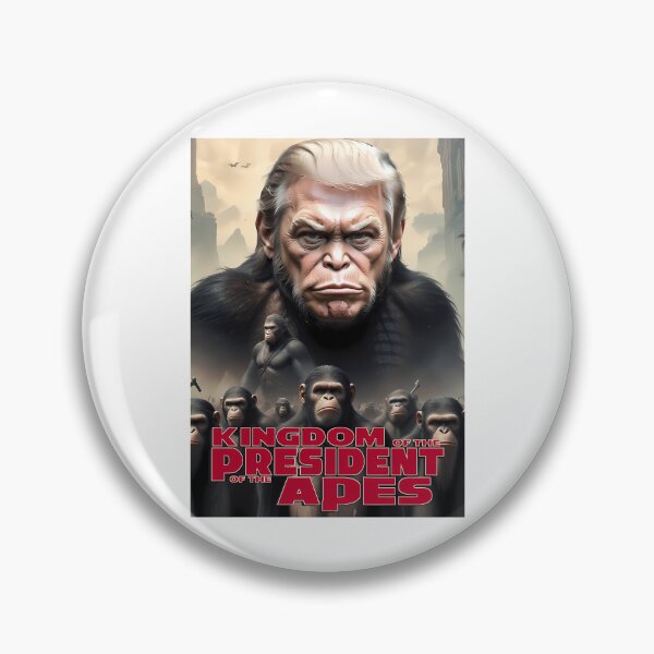 Item preview, Donald Trump Movie Kingdom Of The President Of The Apes Poster designed and sold by leilana-holifie.