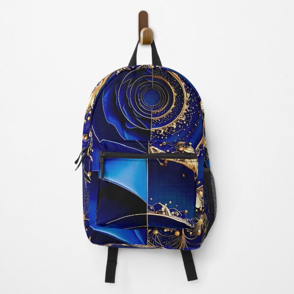 Item preview, Intricate Duality of Royal Navy Velvet and Gold Filigree designed and sold by Vicky Brago-Mitchell®.
