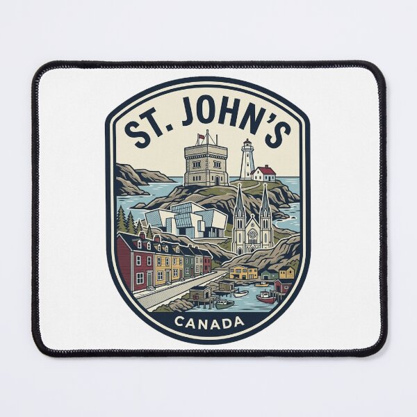 Item preview, St Johns Newfoundland Canada Vintage Travel Badge designed and sold by k3rstman1.
