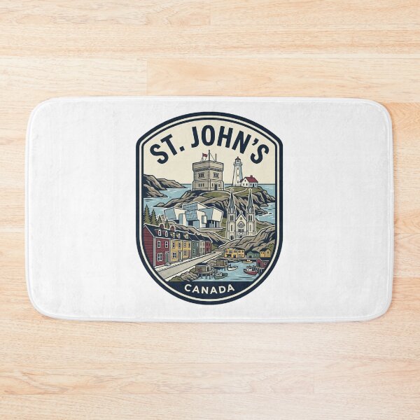 Item preview, St Johns Newfoundland Canada Vintage Travel Badge designed and sold by k3rstman1.