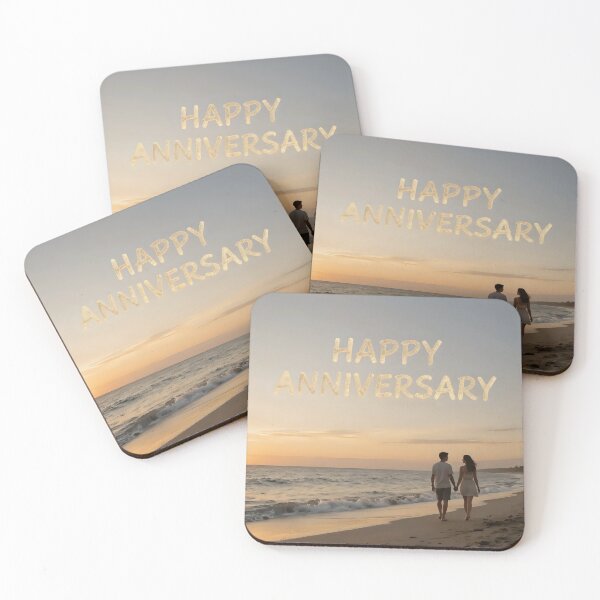 Item preview, Happy Anniversary – Tropical Beach Romance designed and sold by Nomad-Maynard.