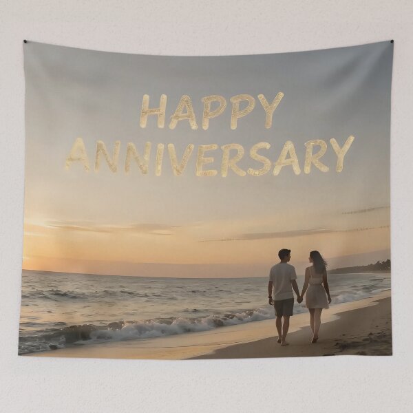 Item preview, Happy Anniversary – Tropical Beach Romance designed and sold by Nomad-Maynard.
