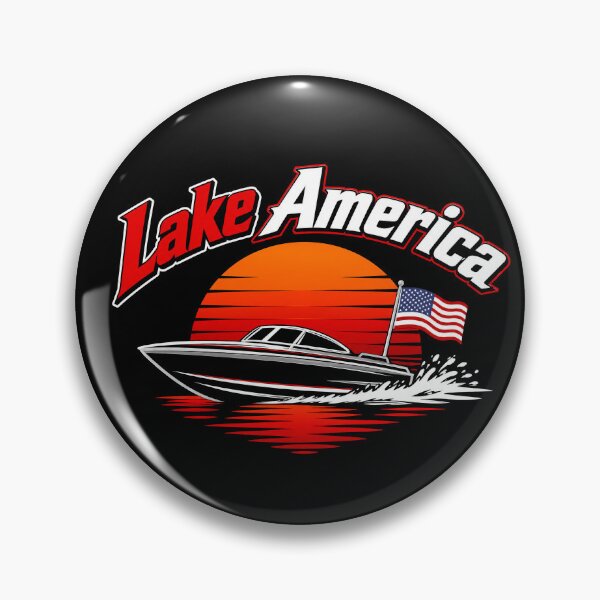 Item preview, Lake America Patriotic Speedboat American Flag Boating Design designed and sold by Abigaildixon92.