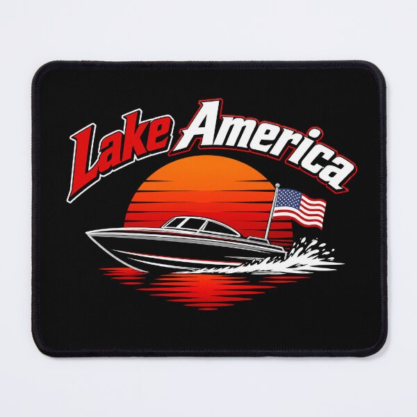 Item preview, Lake America Patriotic Speedboat American Flag Boating Design designed and sold by Abigaildixon92.
