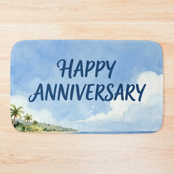 Item preview, Happy Anniversary – Tropical Beach Romance designed and sold by Nomad-Maynard.