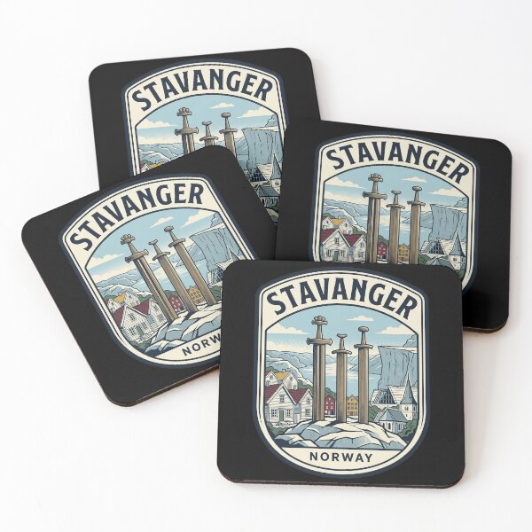 Item preview, Stavanger Norway Swords in Rock Travel Emblem designed and sold by k3rstman1.
