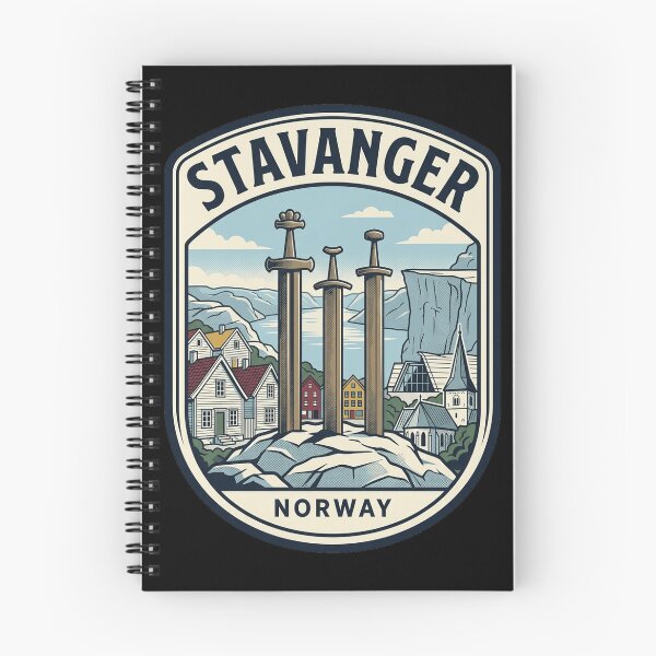 Item preview, Stavanger Norway Swords in Rock Travel Emblem designed and sold by k3rstman1.