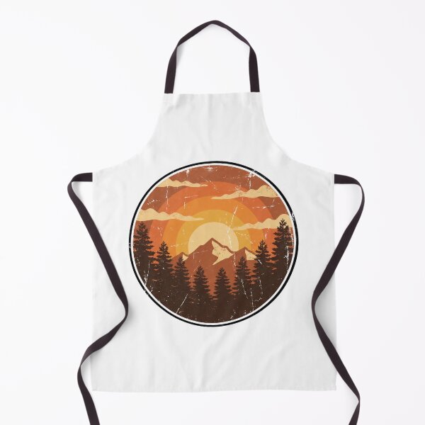 Item preview, Vintage 70s Retro Mountain Sunset Silhouette designed and sold by pattman.