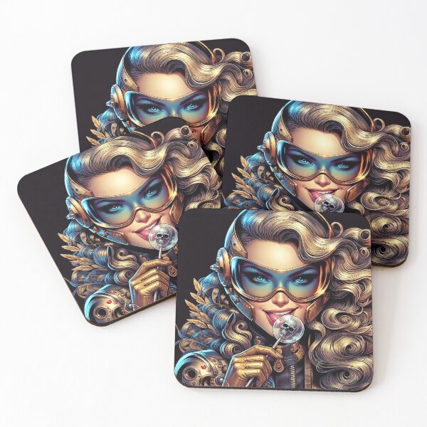 Item preview, Blonde Cyber Woman Skull Lick designed and sold by Voodoo Store Paranormal Collections.