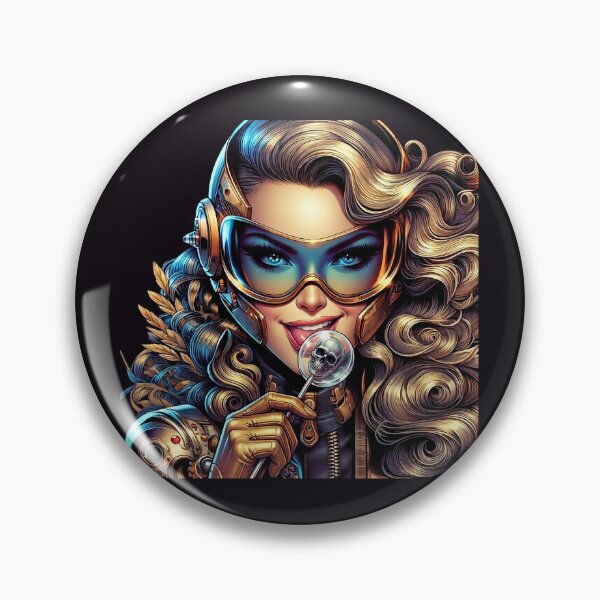Item preview, Blonde Cyber Woman Skull Lick designed and sold by Voodoo Store Paranormal Collections.