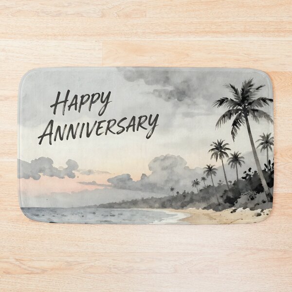 Item preview, Happy Anniversary – Tropical Beach Romance designed and sold by Nomad-Maynard.