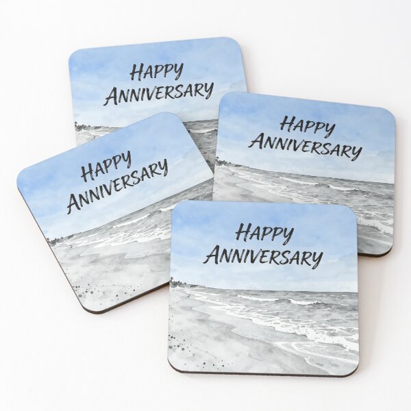 Item preview, Happy Anniversary – Tropical Beach Romance designed and sold by Nomad-Maynard.