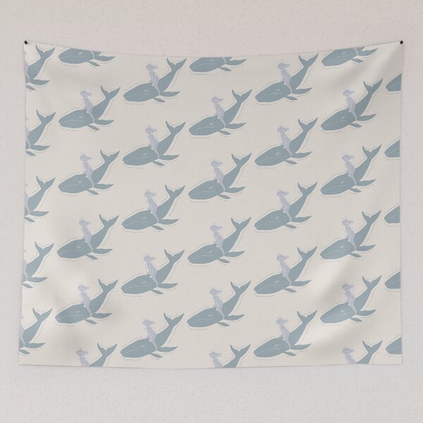 Item preview, A Girl Riding A Whale designed and sold by Deep Descent.