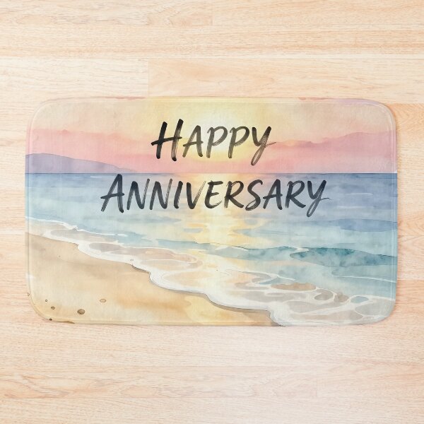 Item preview, Happy Anniversary – Tropical Beach Romance designed and sold by Nomad-Maynard.