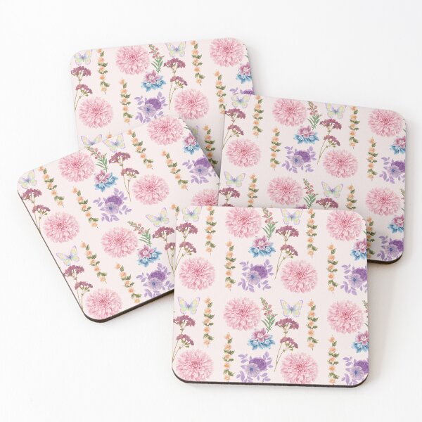 Item preview, Cute pastel flowers seamless pattern designed and sold by Fleurs-dete.