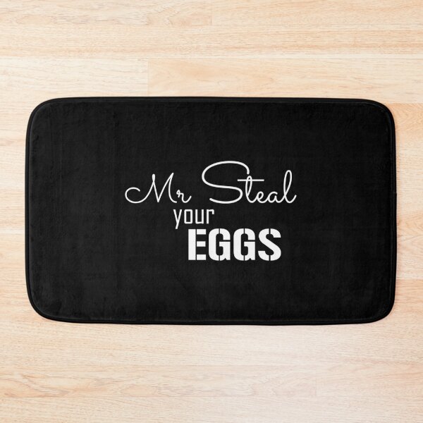 Item preview, Mr Steal Your Eggs Funny (White Text) Short Sleeve designed and sold by maximili-shepp.
