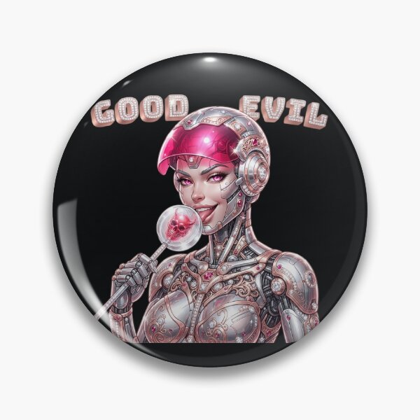 Item preview, Cyborg Woman Devil Skull Lollipop designed and sold by Voodoo Store Paranormal Collections.