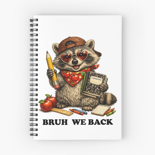 Item preview, Bruh We Back Funny Raccoon Back to School designed and sold by SON SON.