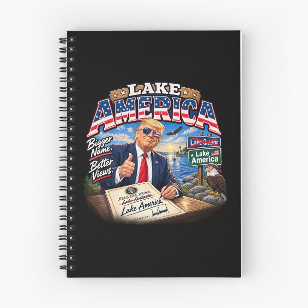 Item preview, Lake America - Trump Lake Ontario Renaming Satire designed and sold by EllyDinico.