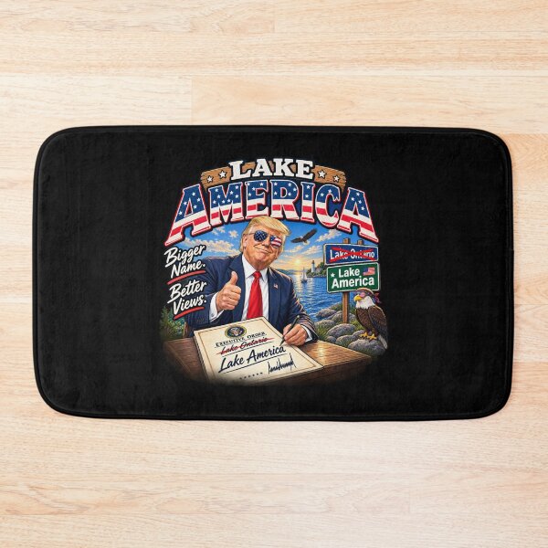 Item preview, Lake America - Trump Lake Ontario Renaming Satire designed and sold by EllyDinico.