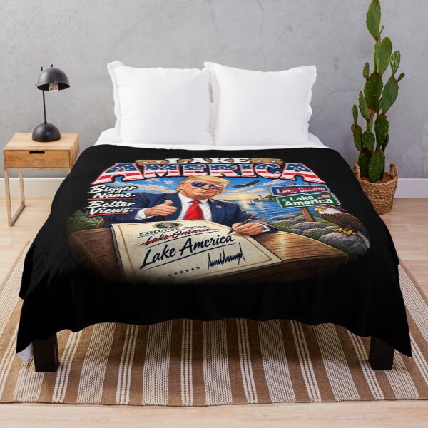 Item preview, Lake America - Trump Lake Ontario Renaming Satire designed and sold by EllyDinico.