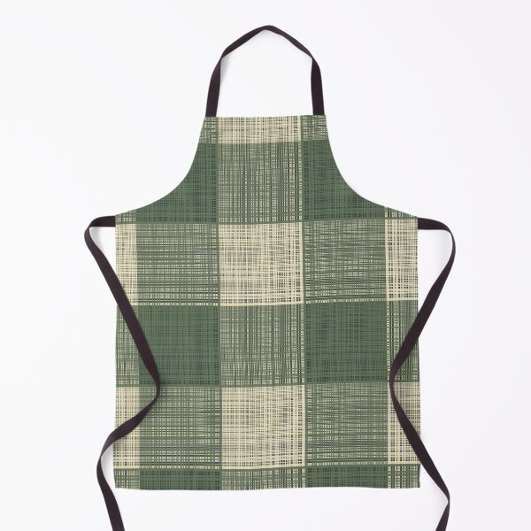 Item preview, Woven Texture Farmhouse Buffalo Check in Cream + Sage Green designed and sold by YesterdayColl.
