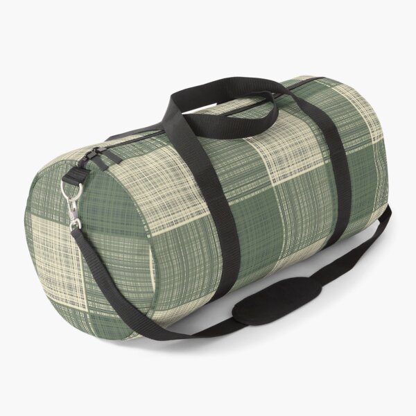 Item preview, Woven Texture Farmhouse Buffalo Check in Cream + Sage Green designed and sold by YesterdayColl.