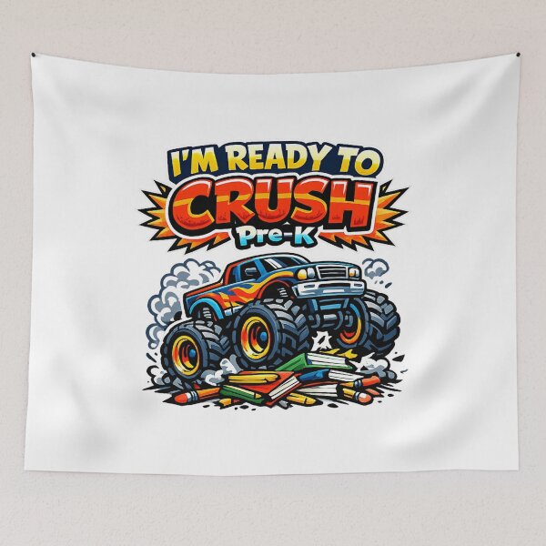 Item preview, I'm Ready to Crush Pre-K - Monster Truck- Back to School designed and sold by SON SON.