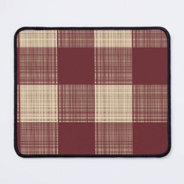 Item preview, Woven Texture Farmhouse Buffalo Check in Cream + Maroon designed and sold by YesterdayColl.