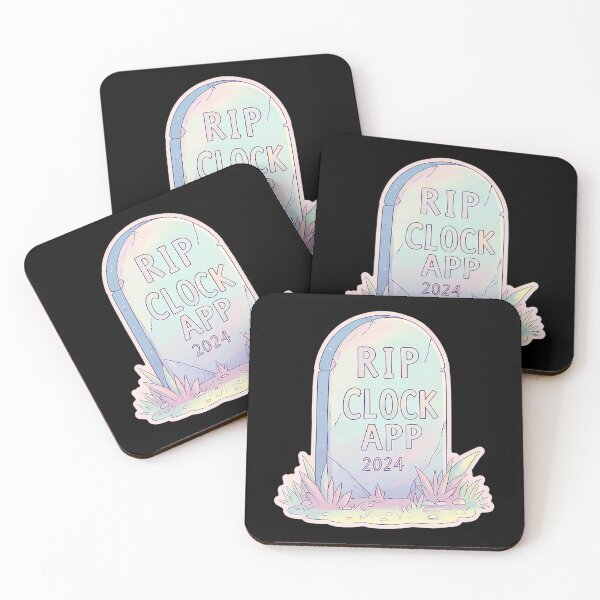 Item preview, Rip Clock App 2024 Pastel Tombstone designed and sold by antwan-stowe.
