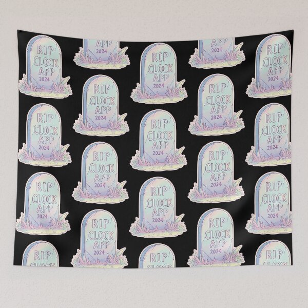 Item preview, Rip Clock App 2024 Pastel Tombstone designed and sold by antwan-stowe.