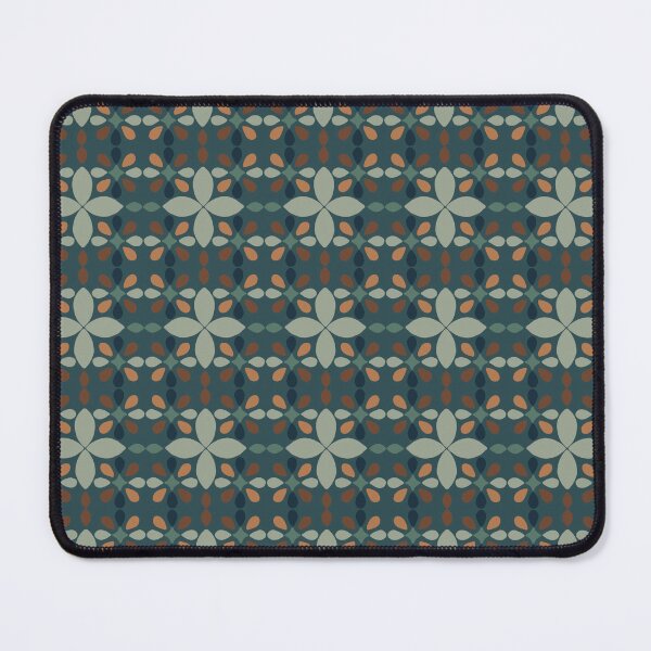 Item preview, Blue and beige floral pattern designed and sold by Ana Gorozpe.