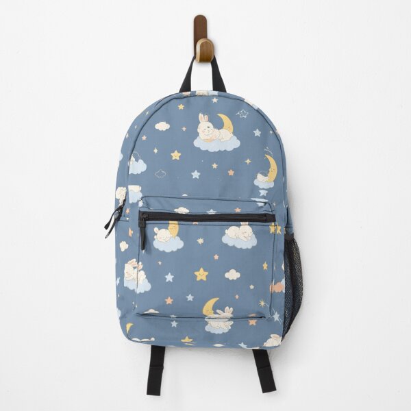 Item preview, Cute Bunny and Moon Seamless Pattern designed and sold by NuviBees.