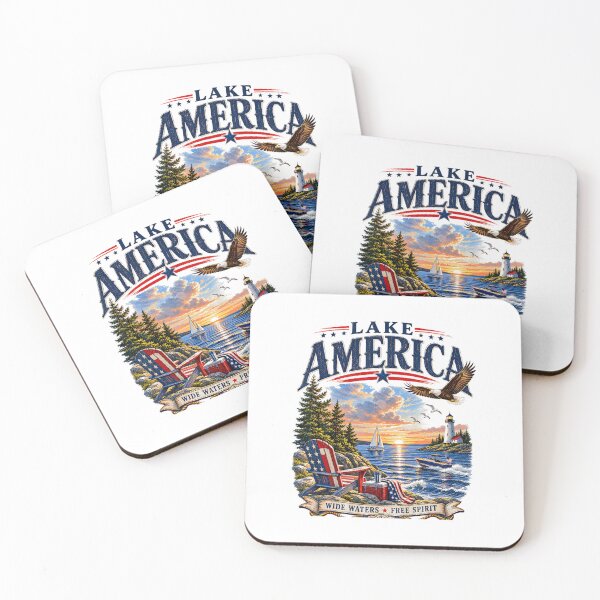Item preview, Lake America USA Vintage Patriotic, Lake Ontario, Loon Lighthouse, Great Lakes Canada Wildlife, Ontario Souvenirs, Canadian Nature Lover designed and sold by EllyDinico.