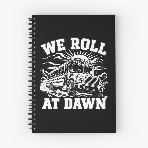 Item preview, We Roll At Dawn | Funny Sunrise - Back To School Bus Driver Humor  designed and sold by Cree8if.