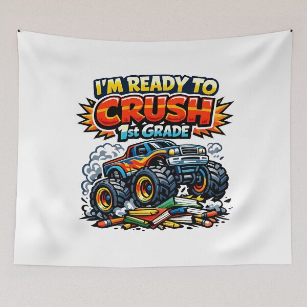 Item preview, I'm Ready to Crush 1st Grade - Monster Truck - Back to School designed and sold by SON SON.
