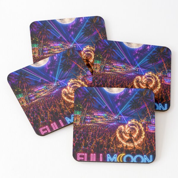 Item preview, Full Moon Party – Koh Phangan Thailand | Neon Tropical Beach Festival designed and sold by Spirit of Siam.