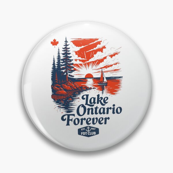 Item preview, Lake Ontario, Great Lakes Sunset, Retro Canada Vacation, Cottage Country Outdoor designed and sold by EllyDinico.