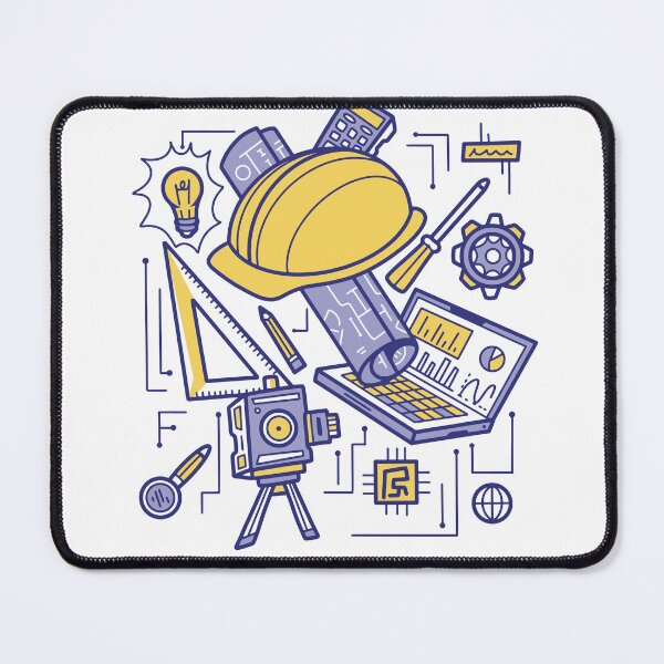 Item preview, Engineering Tools Architecture STEM Student Blueprint Art designed and sold by Hilal-Studio.