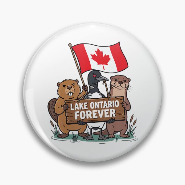 Item preview, Lake Ontario Forever Animals Flag Canadian designed and sold by EllyDinico.