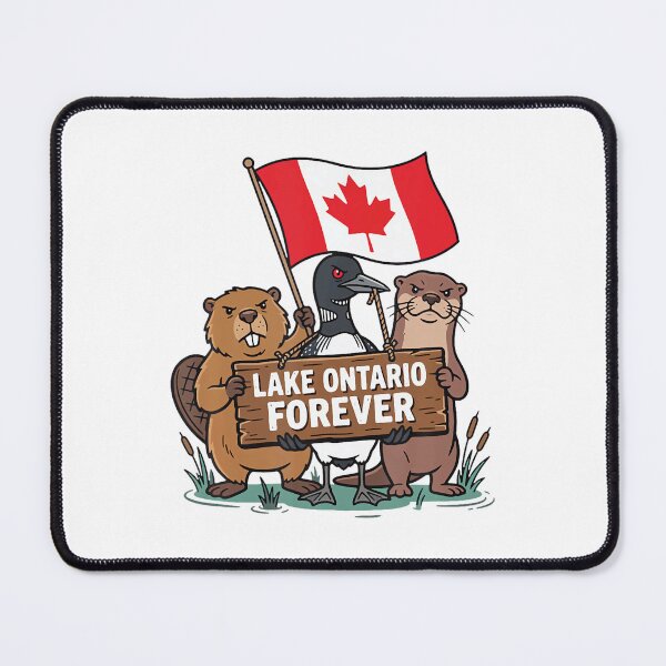 Item preview, Lake Ontario Forever Animals Flag Canadian designed and sold by EllyDinico.