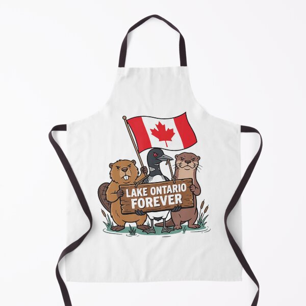 Item preview, Lake Ontario Forever Animals Flag Canadian designed and sold by EllyDinico.