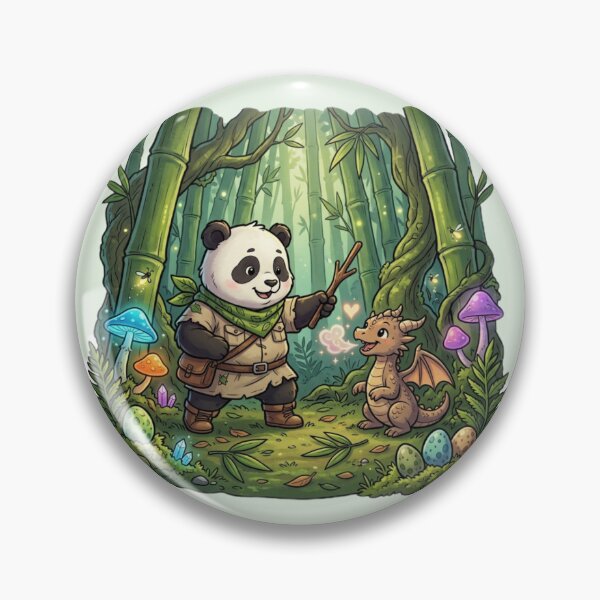 Item preview, Panda Dragon Trainer – Tiny Magical Adventure designed and sold by Tinydoodlenest .