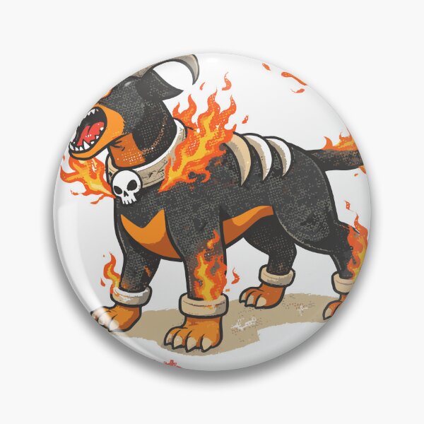 Item preview, Japanese Hellhound Fire Dog Monster Poster designed and sold by Matinez Pink.