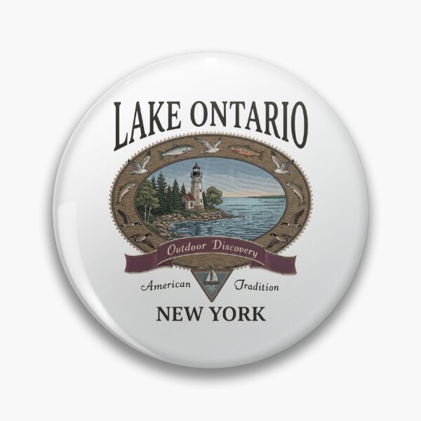 Item preview, Lake Ontario Outdoor, Lake Ontario, Great Lakes, Canada Ontario Map, Lake Life designed and sold by EllyDinico.