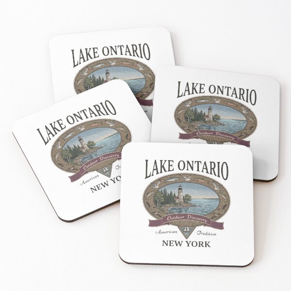 Item preview, Lake Ontario Outdoor, Lake Ontario, Great Lakes, Canada Ontario Map, Lake Life designed and sold by EllyDinico.