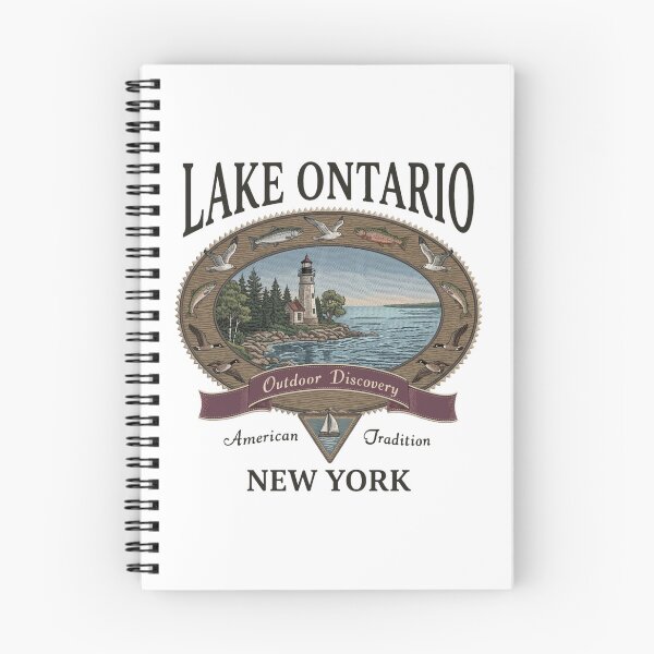 Item preview, Lake Ontario Outdoor, Lake Ontario, Great Lakes, Canada Ontario Map, Lake Life designed and sold by EllyDinico.