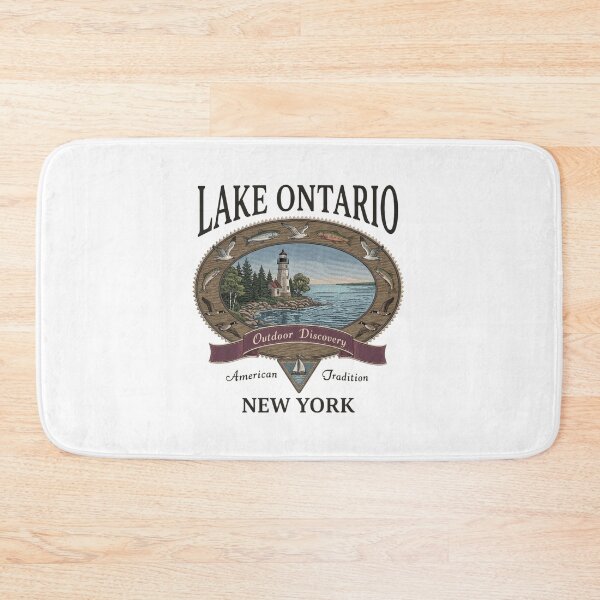 Item preview, Lake Ontario Outdoor, Lake Ontario, Great Lakes, Canada Ontario Map, Lake Life designed and sold by EllyDinico.