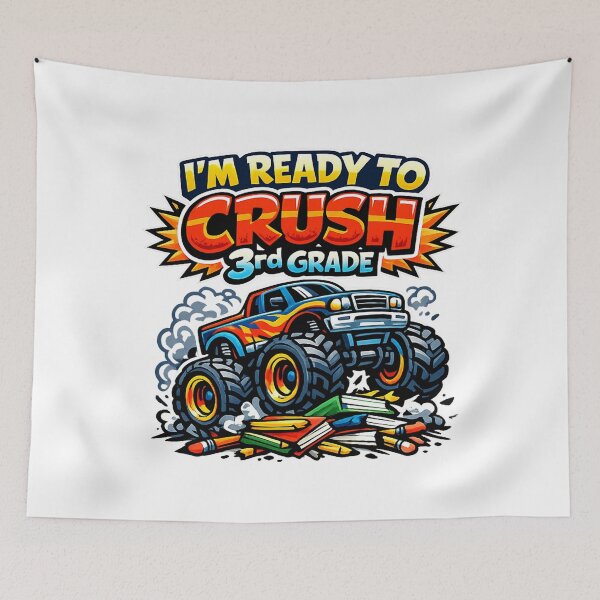 Item preview, I'm Ready to Crush 3rd Grade - Monster Truck - Back to School designed and sold by SON SON.
