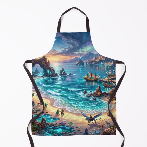 Item preview, A magical fantasy harbor at twilight designed and sold by Solomon-Ent-144.